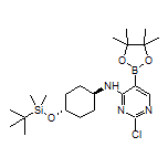 4-[[trans-4-[(tert-Butyldimethylsilyl)oxy]cyclohexyl]amino]-2-chloropyrimidine-5-boronic Acid Pinacol Ester