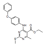 Ethyl 4-Methyl-2-(methylthio)-6-[(4-phenoxyphenyl)amino]pyrimidine-5-carboxylate