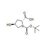 (2R,4S)-1-Boc-4-mercaptopyrrolidine-2-carboxylic Acid