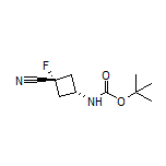 trans-3-(Boc-amino)-1-fluorocyclobutanecarbonitrile