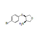 (3R,4R)-4-(4-Bromophenoxy)tetrahydrofuran-3-amine