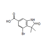 4-Bromo-3,3-dimethyl-2-oxoindoline-6-carboxylic Acid