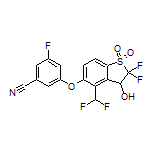 3-[[4-(Difluoromethyl)-2,2-difluoro-3-hydroxy-1,1-dioxido-2,3-dihydrobenzo[b]thiophen-5-yl]oxy]-5-fluorobenzonitrile