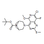 4-(8-Boc-3,8-diazabicyclo[3.2.1]octan-3-yl)-7-chloro-8-fluoro-5-methoxy-2-(methylthio)pyrido[4,3-d]pyrimidine