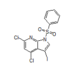 4,6-Dichloro-3-iodo-1-(phenylsulfonyl)-7-azaindole