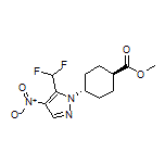 Methyl trans-4-[5-(Difluoromethyl)-4-nitro-1-pyrazolyl]cyclohexanecarboxylate