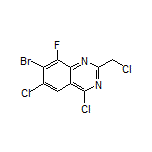 7-Bromo-4,6-dichloro-2-(chloromethyl)-8-fluoroquinazoline