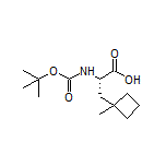 (S)-2-(Boc-amino)-3-(1-methylcyclobutyl)propanoic Acid