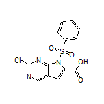 2-Chloro-7-(phenylsulfonyl)-7H-pyrrolo[2,3-d]pyrimidine-6-carboxylic Acid