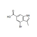 4-Bromo-3-methyl-1H-indole-6-carboxylic Acid