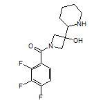 [3-hydroxy-3-[(2S)-2-piperidyl]azetidin-1-yl]-(2,3,4-trifluorophenyl)methanone;hydrochloride