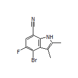 4-Bromo-5-fluoro-2,3-dimethyl-1H-indole-7-carbonitrile