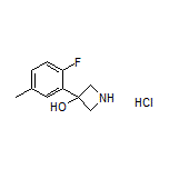 3-(2-Fluoro-5-methylphenyl)azetidin-3-ol Hydrochloride