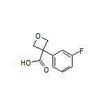 3-(3-Fluorophenyl)oxetane-3-carboxylic Acid