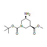 Methyl (3R,5S)-1-Boc-5-aminopiperidine-3-carboxylate