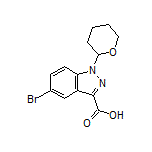 5-Bromo-1-(tetrahydro-2H-pyran-2-yl)-1H-indazole-3-carboxylic Acid