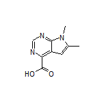 6,7-Dimethyl-7H-pyrrolo[2,3-d]pyrimidine-4-carboxylic Acid