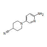 1-(6-Aminopyridin-3-yl)piperidine-4-carbonitrile