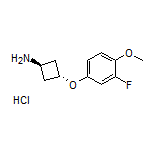 trans-3-(3-Fluoro-4-methoxyphenoxy)cyclobutanamine Hydrochloride