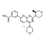 3-[2,4-Bis[(S)-3-methylmorpholino]pyrido[2,3-d]pyrimidin-7-yl]benzoic Acid