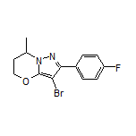 3-Bromo-2-(4-fluorophenyl)-7-methyl-6,7-dihydro-5H-pyrazolo[5,1-b][1,3]oxazine