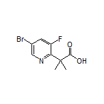 2-(5-Bromo-3-fluoro-2-pyridyl)-2-methylpropanoic Acid