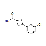 3-(3-Chlorophenyl)cyclobutanecarboxylic Acid