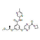 (R)-3-[[5-(Azetidine-1-carbonyl)-2-pyrazinyl]oxy]-5-[(1-methoxy-2-propyl)oxy]-N-(5-methyl-2-pyrazinyl)benzamide