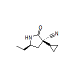 (3R,5R)-3-Cyclopropyl-5-ethyl-2-oxopyrrolidine-3-carbonitrile