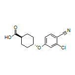 trans-4-(3-Chloro-4-cyanophenoxy)cyclohexanecarboxylic Acid