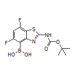 2-(Boc-amino)-5,7-difluorobenzothiazole-4-boronic Acid