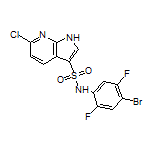 N-(4-Bromo-2,5-difluorophenyl)-6-chloro-7-azaindole-3-sulfonamide