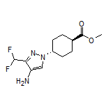 Methyl trans-4-[4-Amino-3-(difluoromethyl)-1-pyrazolyl]cyclohexanecarboxylate