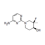 (3R,4S)-1-(4-Aminopyrimidin-2-yl)-3-fluoro-3-methylpiperidin-4-ol