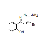 2-(6-Amino-5-bromo-3-pyridazinyl)phenol