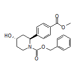 (2S,4S)-1-Cbz-4-hydroxy-2-[4-(methoxycarbonyl)phenyl]piperidine