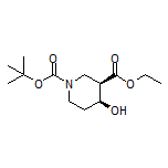 Ethyl (3R,4S)-1-Boc-4-hydroxypiperidine-3-carboxylate