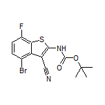 4-Bromo-2-(Boc-amino)-7-fluorobenzo[b]thiophene-3-carbonitrile