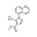 Methyl 5-Cyclopropyl-1-(5-quinolyl)pyrazole-4-carboxylate