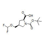 (2S,4S)-1-Boc-4-[(difluoromethoxy)methyl]pyrrolidine-2-carboxylic Acid