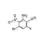 2-Amino-4-bromo-6-fluoro-3-nitrobenzonitrile