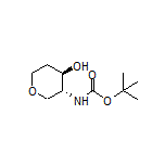 (3R,4R)-3-(Boc-amino)tetrahydro-2H-pyran-4-ol