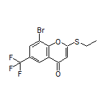 8-Bromo-2-(ethylthio)-6-(trifluoromethyl)-4H-chromen-4-one