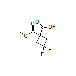 3,3-Difluoro-1-(methoxycarbonyl)cyclobutanecarboxylic Acid