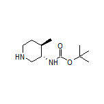 (3S,4R)-N-Boc-4-methylpiperidin-3-amine