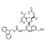 (2S,3R,4S,5S,6S)-2-[2-[3-(Fmoc-amino)propanamido]-4-(hydroxymethyl)phenoxy]-6-(methoxycarbonyl)tetrahydro-2H-pyran-3,4,5-triyl Triacetate