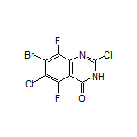 7-Bromo-2,6-dichloro-5,8-difluoroquinazolin-4(3H)-one