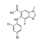 5-[(4-Bromo-2-chlorophenyl)amino]-4-fluoro-1-methyl-1-benzimidazole-6-carboxylic Acid