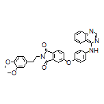 2-(3,4-Dimethoxyphenethyl)-5-[4-(4-quinazolinylamino)phenoxy]isoindoline-1,3-dione