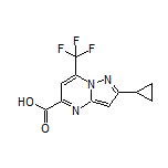 2-Cyclopropyl-7-(trifluoromethyl)pyrazolo[1,5-a]pyrimidine-5-carboxylic Acid